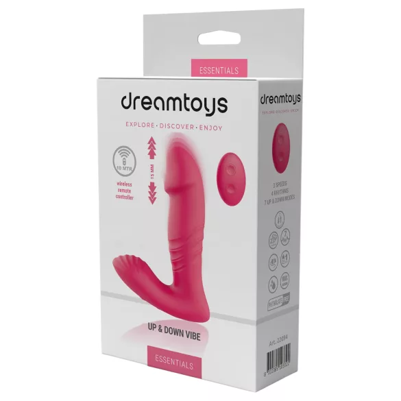 Dreamtoys - nuotolinio valdymo dėvimas vibruojantis vibratorius (rožinis)