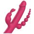 Dreamtoys Pleasure Vibe bet kur - įkraunamas, 4 krypčių vibratorius (rožinis)