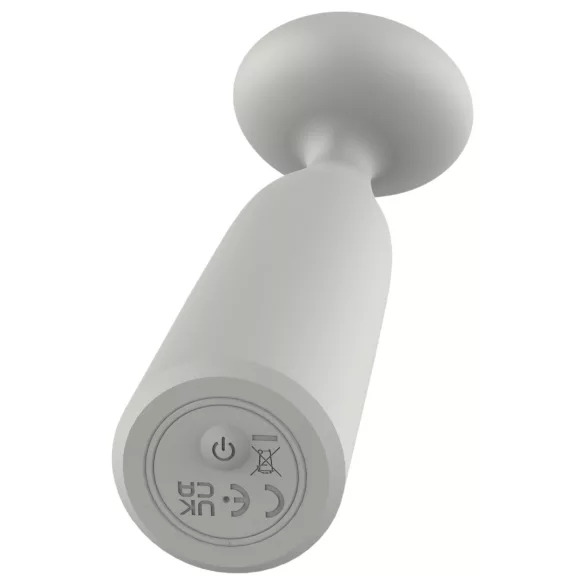 Nude Luna - mini wand vibratorius - įkraunamas - pilkas