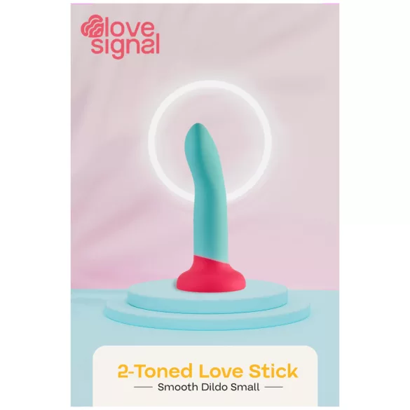 Dreamtoys Love Signal - dviejų spalvų silikoninis mažas dildo (mėlynas)