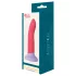 Dreamtoys Love Signal - dviejų spalvų silikoninis dildo, vidutinis (raudonas)