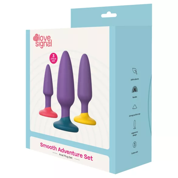 Dreamtoys Love Signal - analinių kaiščių rinkinys (violetinis)