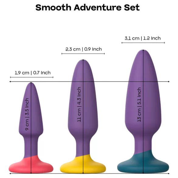 Dreamtoys Love Signal - analinių kaiščių rinkinys (violetinis)