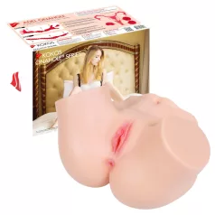   Kokos Adel Onahole - realistiškas liemens masturbatorius (natūralios spalvos)