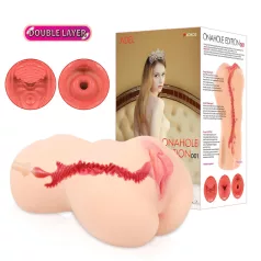   „Kokos Onahole 001 XL - tikroviška dirbtinė vagina masturbatorius (natūralios spalvos)”