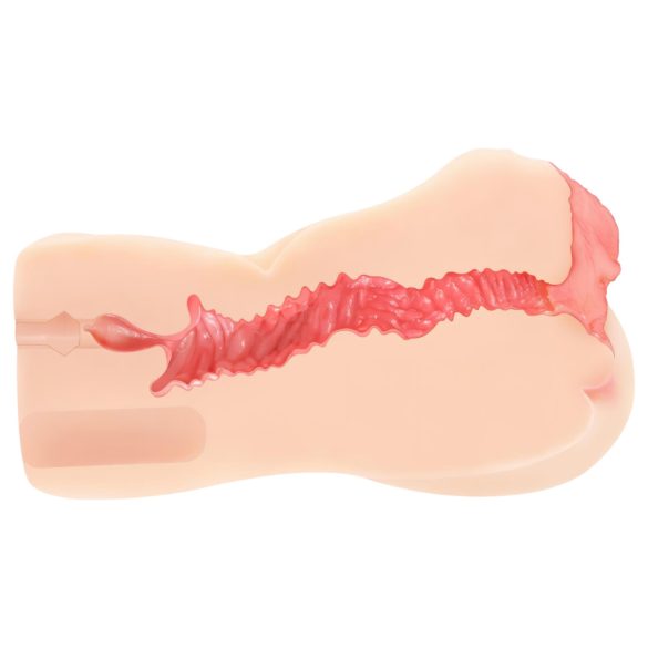 Kokos Onahole 004 - masturbatorius - dvigubas sluoksnis - natūralios spalvos