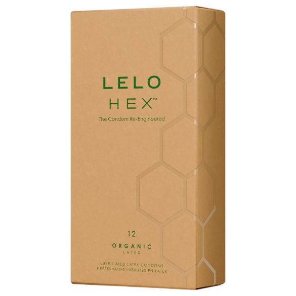 LELO Hex Organic - prabangūs prezervatyvai (12 vnt.)