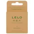 LELO Hex Organic - prezervatyvai - natūralūs - 3 vnt.