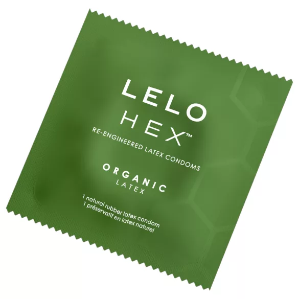 LELO Hex Organic - prezervatyvai - natūralūs - 3 vnt.