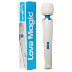 Love Magic Wand - belaidis masažuoklis vibratorius - baltas