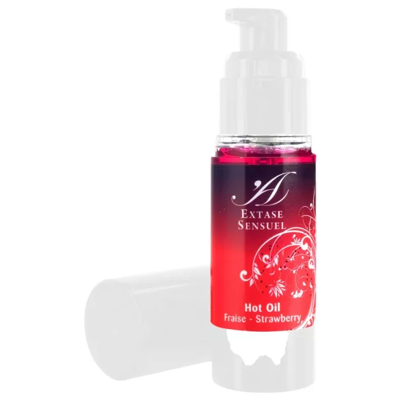 Extase Sensuel - masažinis aliejus su šildomuoju efektu - braškių - 30ml