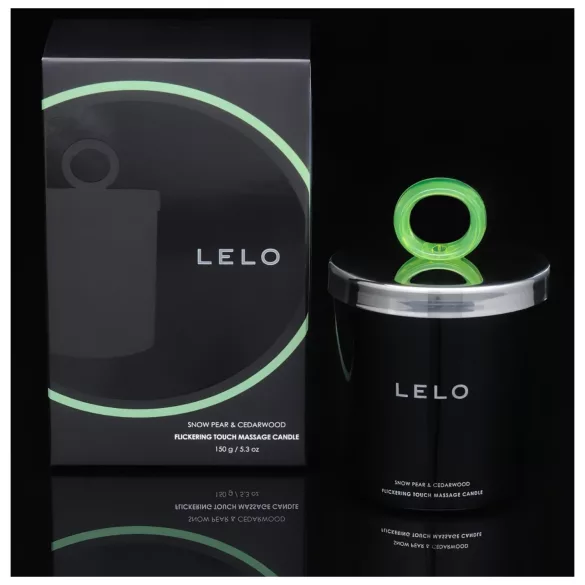 LELO - masažinė žvakė - kriaušė ir kedras - 150g