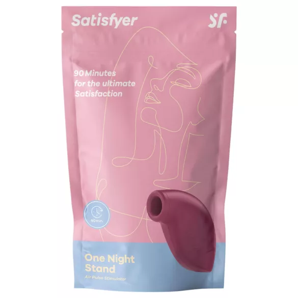 Satisfyer One Night Stand - klitoriaus stimuliatorius oro bangomis - raudonas