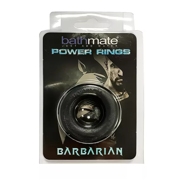 BathMate - penio žiedas Barbarian - silikoninis - juodas