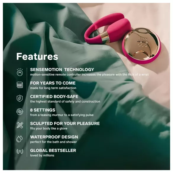 LELO Tiani 3 - porų vibratorius - silikonas - violetinis