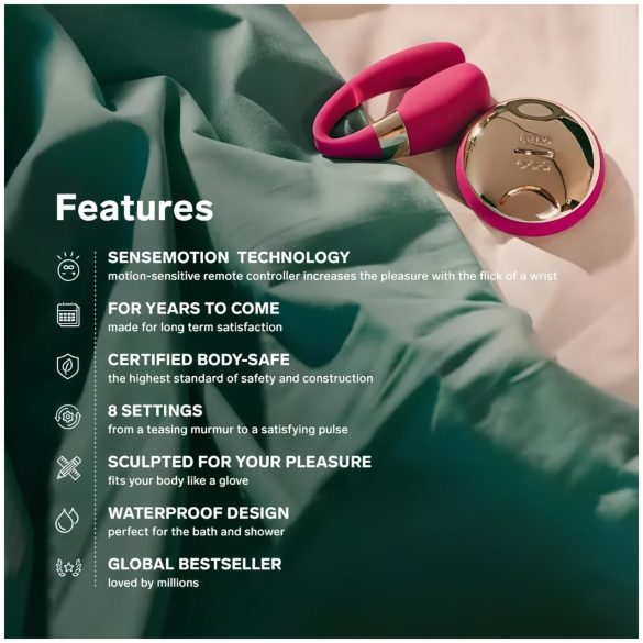 LELO Tiani 3 - porų vibratorius - silikonas - rožinis