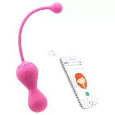   Magic Motion Kegel Master - programėle valdoma vibruojanti geišos (Kegel) rutuliukas (rožinis)