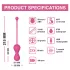 Magic Motion Kegel Master - programėle valdoma vibruojanti geišos (Kegel) rutuliukas (rožinis)