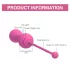 Magic Motion Kegel Master - programėle valdoma vibruojanti geišos (Kegel) rutuliukas (rožinis)