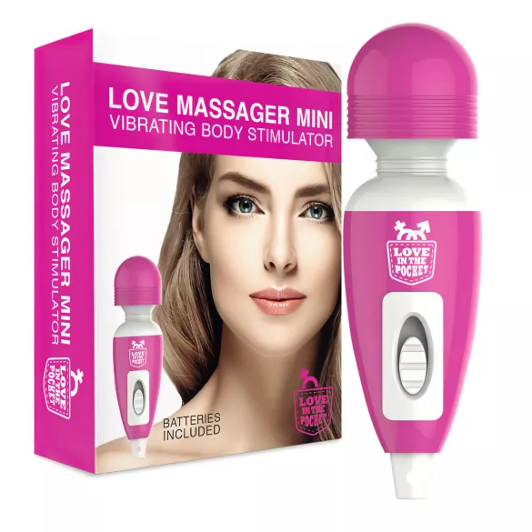 Love Wand - mini vibratorius masažuoklis - rožinis