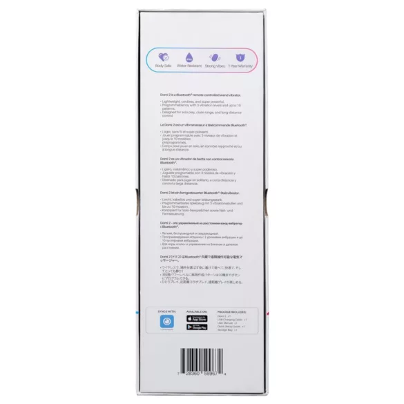 Lovense Domi 2 - išmanusis masažuoklis vibratorius - juodas