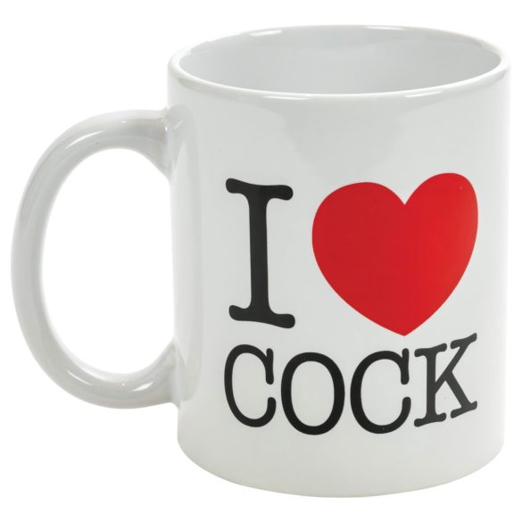 I Love Cock - juoda puodelis