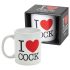 I Love Cock - juoda puodelis