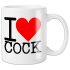 I Love Cock - juoda puodelis