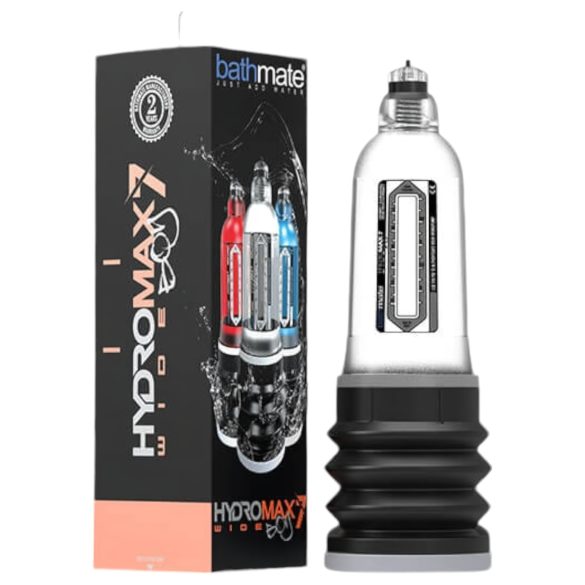 Bathmate Hydromax 7 Wide - vandens pompa (skaidri)