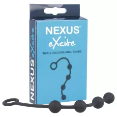   Nexus Excite - analinis dildo su 4 rutuliukais - juodas - mažas