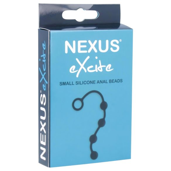 Nexus Excite - analinis dildo su 4 rutuliukais - juodas - mažas