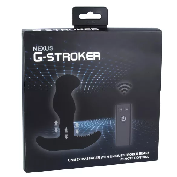 Nexus G-stroker - prostatos masažuoklis vibratorius su nuotolinio valdymo pultu