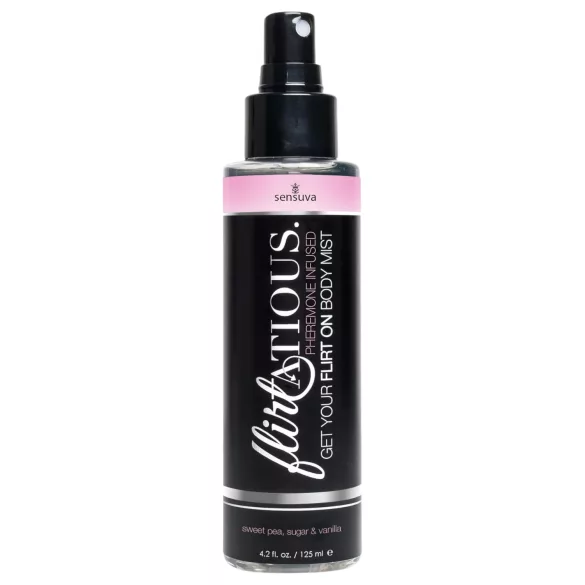 Sensuva Flirtatious - feromonų kūno purškiklis - vanilė, vikis - 125 ml