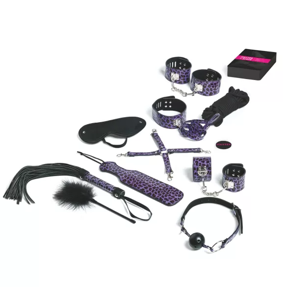 Master & Slave - apribojimų rinkinys - violetinė juoda