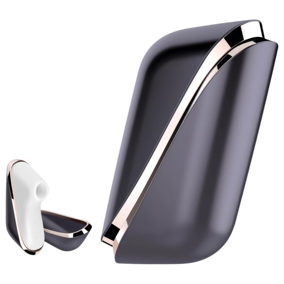 Satisfyer Traveler - kelioninis įkraunamas klitorio stimuliatorius (juoda-balta)