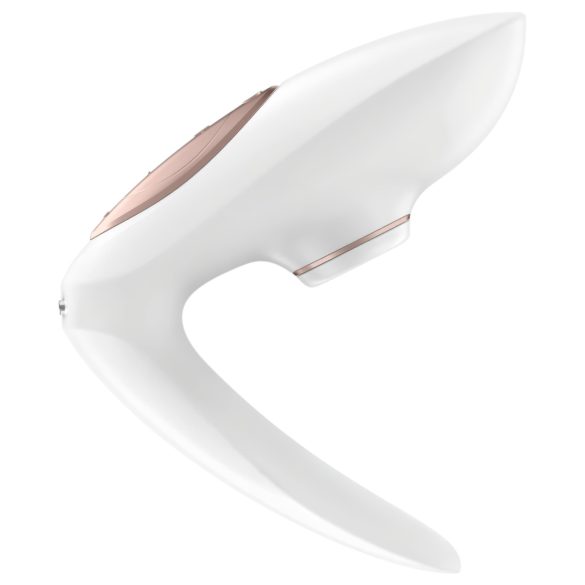 Satisfyer Pro 4 Couples - porų vibratorius su oro bangomis (baltas)