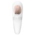 Satisfyer Pro 4 Couples - porų vibratorius su oro bangomis (baltas)