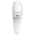 Satisfyer Pro 4 Couples - porų vibratorius su oro bangomis (baltas)