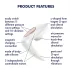 Satisfyer Pro 4 Couples - porų vibratorius su oro bangomis - įkraunamas, baltas