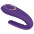 Satisfyer Double Classic - atsparus vandeniui, įkraunamas porų vibratorius (violetinis)