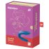 Satisfyer Double Whale - 2 varikliai porų vibratorius (mėlynas)