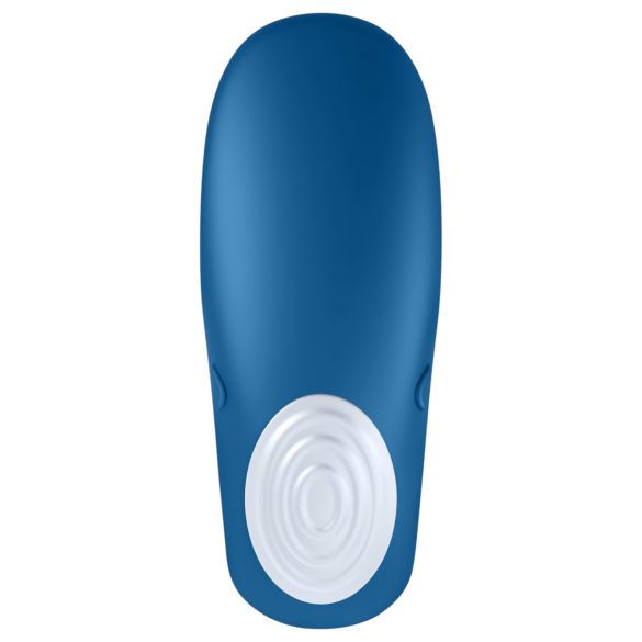 Satisfyer Double Whale - porų vibratorius su 2 varikliais - mėlynas