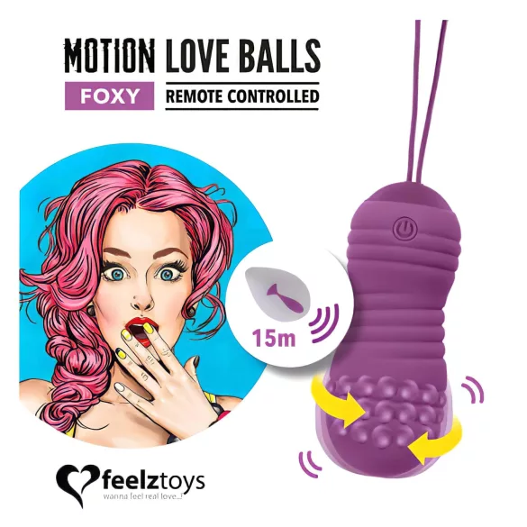 FeelzToys - vibruojantis kiaušinėlis - vandeniui atsparus - violetinis