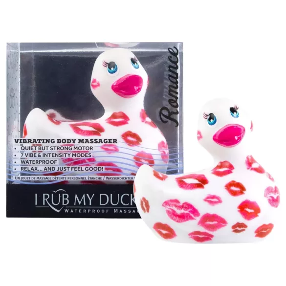My Duckie Romance 2.0 - vandeniui atsparus klitorio vibratorius (baltai rožinis)