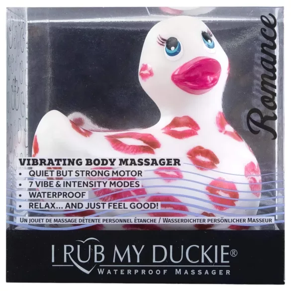 My Duckie Romance 2.0 - vandeniui atsparus klitorio vibratorius (baltai rožinis)