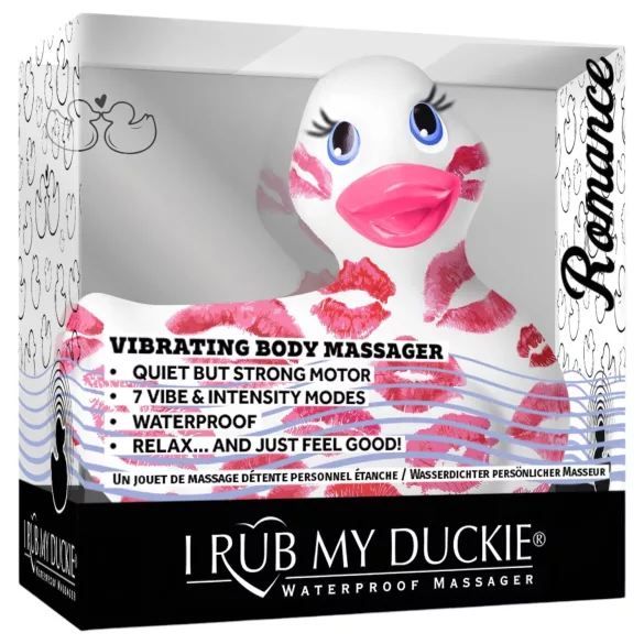 My Duckie Romance 2.0 - vandeniui atsparus klitorio vibratorius (baltai rožinis)