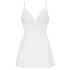 Obsessive - nėriniuota babydoll naktinukai ir stringai - balta