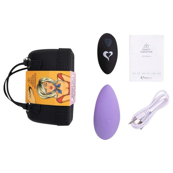 FEELZTOYS Panty - įkraunamas, belaidis klitorio vibratorius (violetinis)