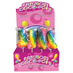   Rainbow Cock Pop - penio formos čiulpinukas (85 g) - vaisių skonio