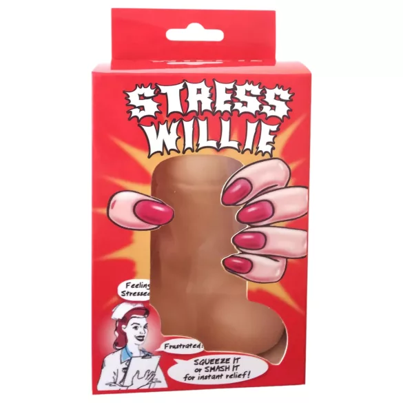 Stress Willie - penio formos streso kamuoliukas - natūralios spalvos